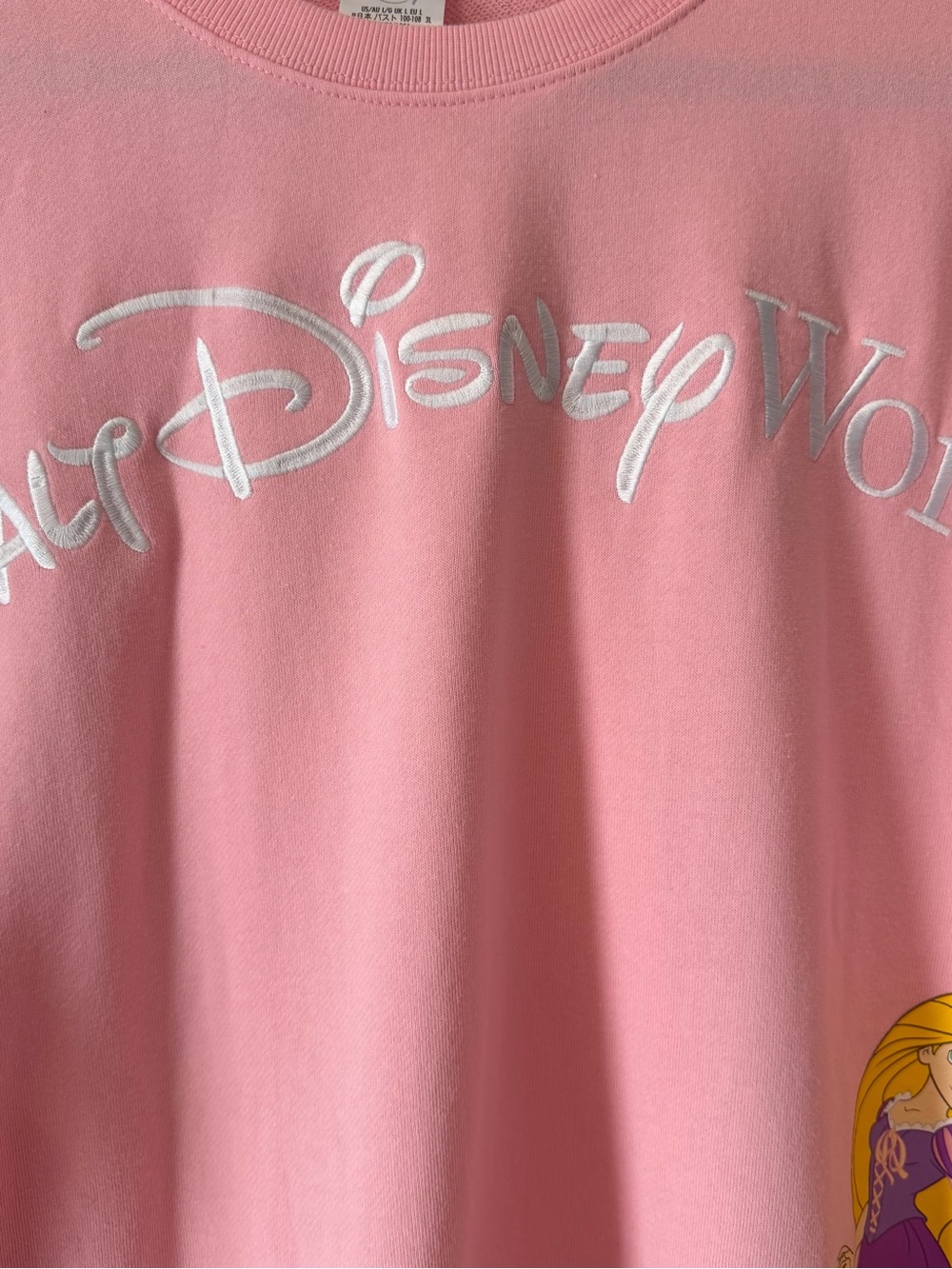 Disney Parks 2026 WDW Rapunzel Sweatshirt Pullover Size NEW - Picture 2 of 5